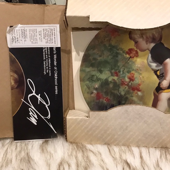 Vintage 1986 B.E. Zolan Grandmas Garden Plate - Picture 2 of 3